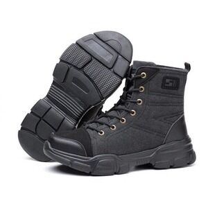 Suadex Unisex Steel Toe Boots, Black, sz 14.5 Women's/13 Men's NEW‎